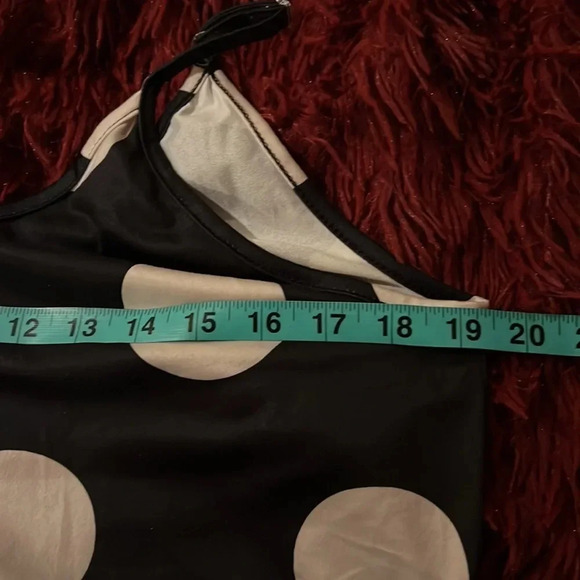 Polka Dot Maxi Dress - Black and White - Picture 5 of 13